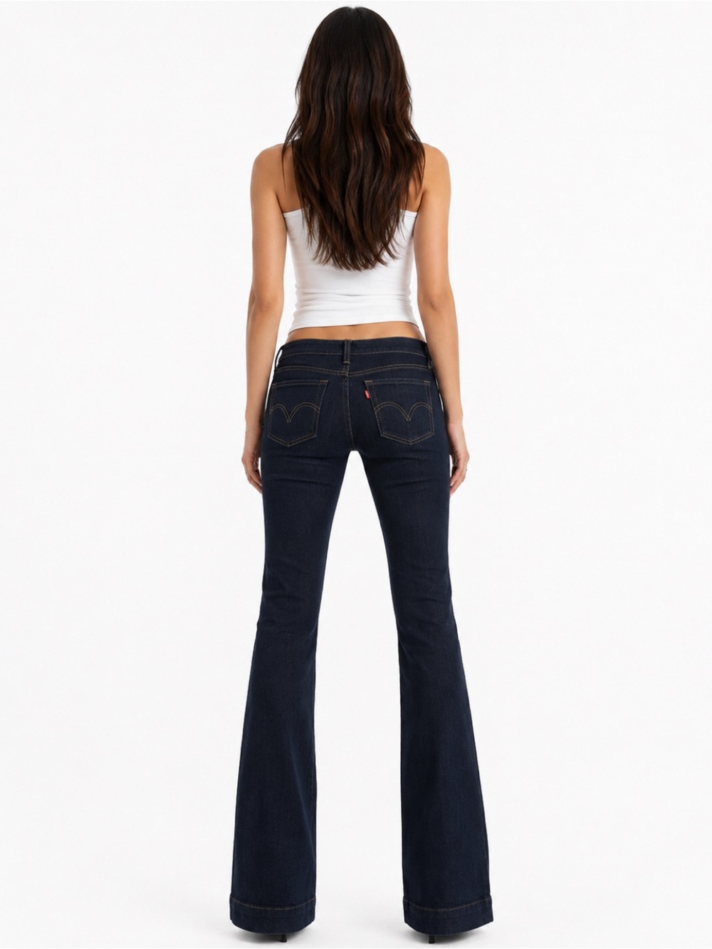 Levi's Dark Indigo Flare Jeans - Women's Wide Leg